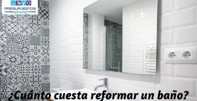 ¿Cuánto cuesta reformar un baño?