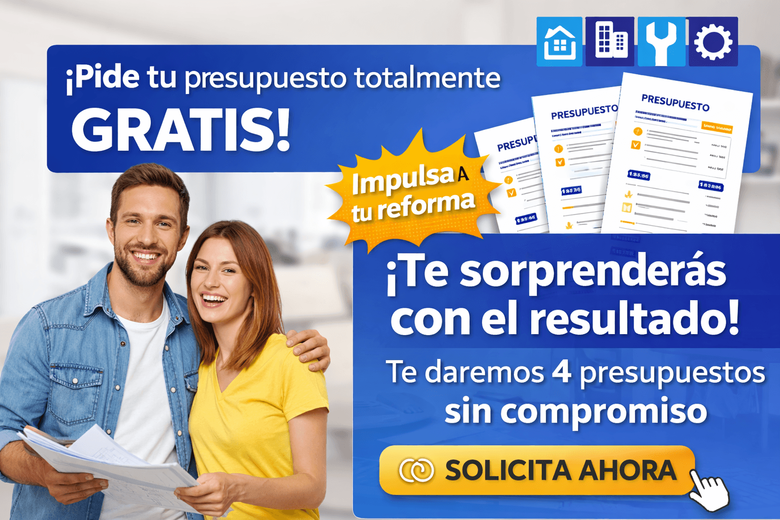 Presupuestos gratis para tu reforma